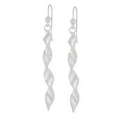 Silver Fountain Drop Earrings