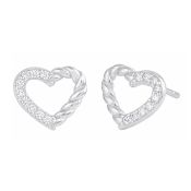 Heart's Duality Sparkle Studs