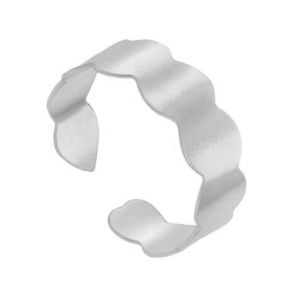 Sterling Silver Stream Toe Ring