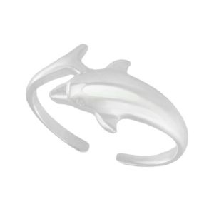 Sterling Silver Dolphin Toe Ring